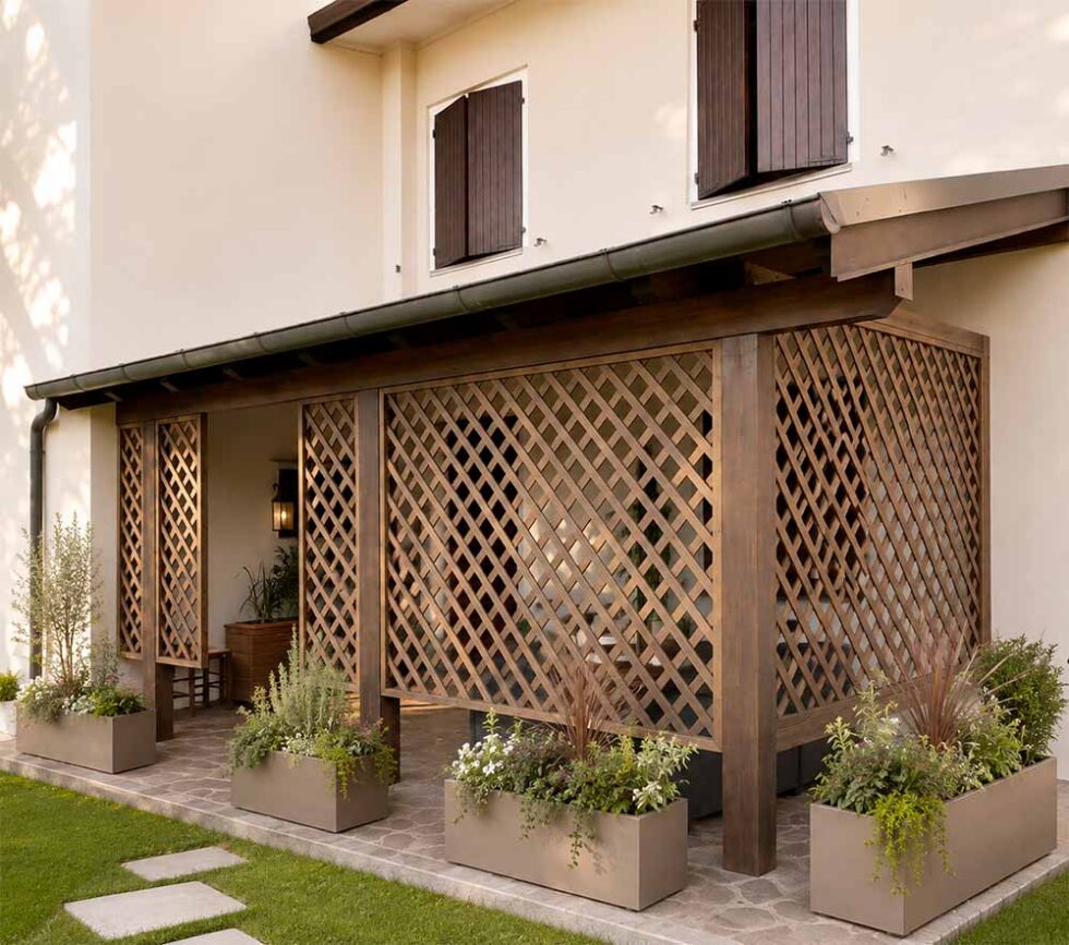 Struttura pergola, Progetto Verde, Santarcangelo, Rimini